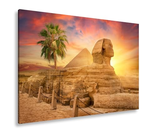 Tableau égyptien du Sphinx au soleil couchant | Évadez-vous depuis votre salon