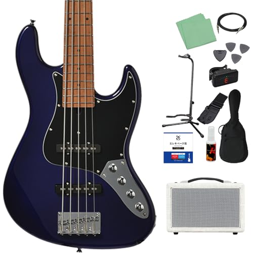 Bacchus WJB5-1DX-AC RSM/M 5弦 ベース初心者12点セット 【島村楽器で一番売れてるベースアンプ付】 IPM エレキベース ユニバースシリーズ アクティブ仕様 バッカス