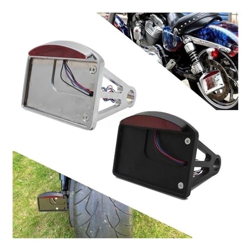 Feu arrière moto résistant aux vibrations avec support de plaque pour Shadow - 6