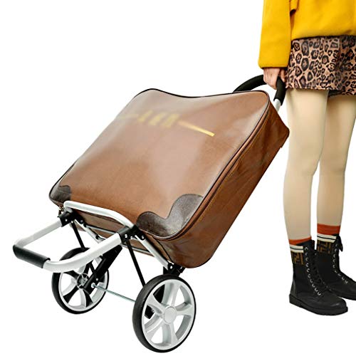 Carretilla multifuncional plegable de aluminio con ruedas miniatura 6