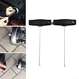 2 PCS Tacho Ausziehhaken für MercedesBenz, Edelstahl Tacho Ausziehhaken Extraktor Werkzeug Set, Instrument Cluster Ziehhaken Set