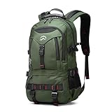 KAKA トラベルバックパック ファイト承認 17.3インチノートパソコンラックパックコンパートメント アウトドアダッフルバッグ 男女兼用, グリーン, 2XL, 旅行用バックパック