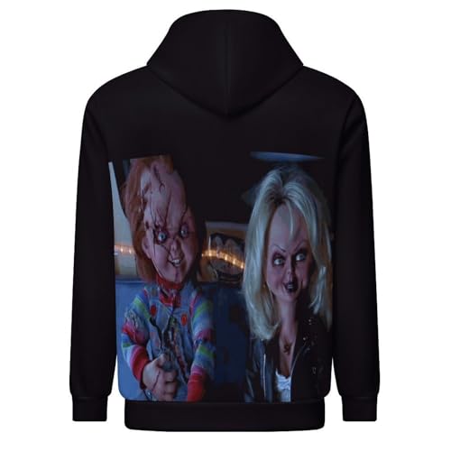 Sweatshirt for Womens Chucky Casual Loose Fit Men Long Sleeve Soft Pullover Hoodie Tops with Pocket 5
