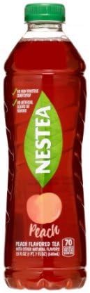 Nestea Iced Tea, Peach, 23 Fl Oz, 18 Count (Pack of 2)