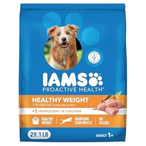 IAMS Proactive Health, Dry Dog Food, Adult Dog Food Dry Recipe for Healthy Weight, with Chicken, 29.1 Lb. Bag