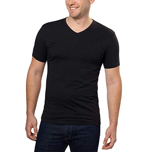 Calvin Klein Men's V-Neck Tee, 6-Pack - Black X-Large