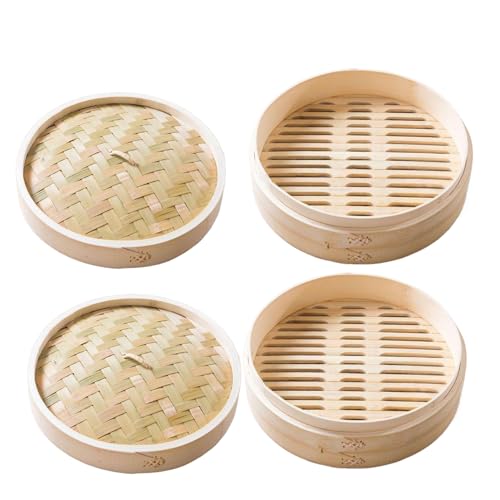 Cesta de bambú Capa única Vapor vapor de bambú de 18 cm Casa de vapor de vapor de vapor de vapor Vapor