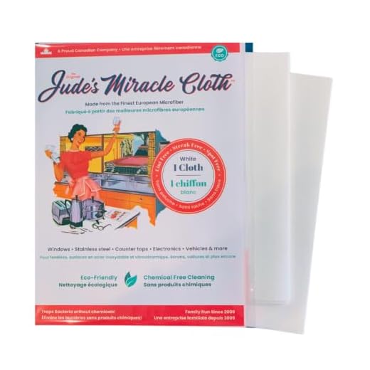 Jude's Miracle Eco-Friendly & Chemical Free Cleaning Cloth (White, 2 Pack)