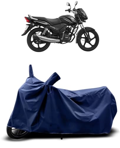 Image of CoverRide Bike Cover Waterproof Heavy Duty - All Weather Dustproof UV Protection Bike Cover for Tvs Star City Plus Outdoor Indoor Use with Windproof Buckle