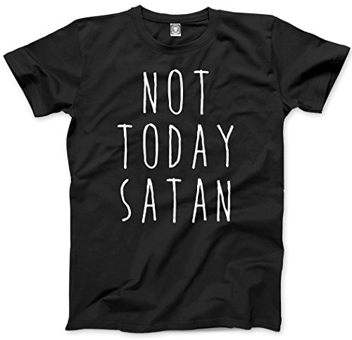 HotScamp Not Today Satan Men's Unisex T-Shirt - Black Small