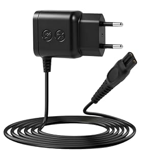 15V HQ8505 Rasierer Ladegerät Kompatibel mit Philips Norelco 3000 5000 7000 9000 Serie S5050 PT860 HQ PT QC QG RQ, Ersatz Adapter Netzteil für Elektrorasierer One-Blade QP6510 QP6520 QP6530 QP6550