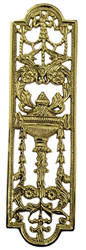 Adonai Hardware Decorative Brass Push Plate (9.7 Inch 