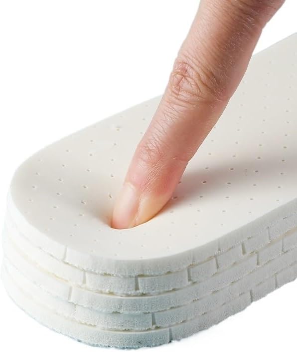 Latex Insoles for Men and Women with Soft Bottom Breathable and Sweat Absorption and Shock