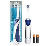 Compatible con recambios Oral B; Dental Source total clean, sensitive y perfect angle. Pilas fáciles de cambiar reemplazables, 2 pilas incluidas