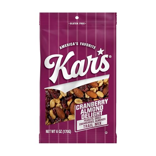 Kar's Nuts Cranberry Almond Trail Mix 6oz Bag (Pack of