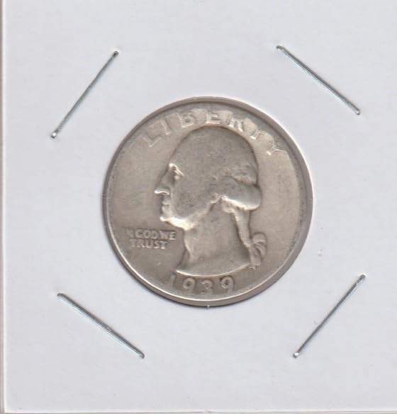 1939 Washington (90% Silver) Quarter Very Good