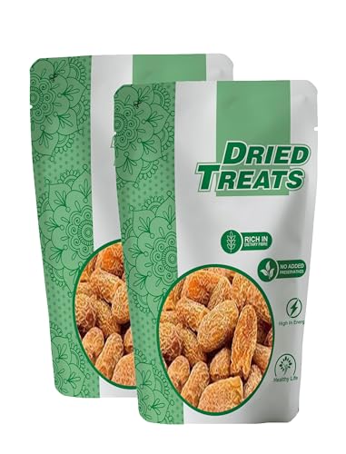 Image of Dried Treats Dried Fruits Nuts And Seeds (Dried Chuara /Peela Sukha Khajoor, 400g (2x200g))