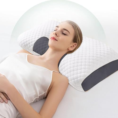 IUNSER AntiSchnarch Kissen für Seitenschläfer mit Migräne-Behebung und Nackenstütze (Grey, A)  
IUNSER Ergonomisches Mig