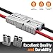 50 AMP Anderson Connector Plug Kit 6 Gauge Wire Harness 2 Pack Battery Cable Connector Set for Winch, RV, Truck, Car, ATV, Boat, Motor(Gray)