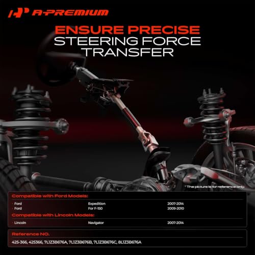 A-Premium Lower Intermediate Steering Column Shaft with U-Joint Coupler Compatible with 2009-2010 Ford F-150, 2007-2014 Ford Expedition & Lincoln Navigator, Replace# 8L1Z-3B676-A 8L1Z3B676A by A-premium - Image 2