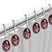 Popular Bath Aubury Shower Curtain Hooks, Burgundy – Set of 12, Rust-Resistant, Heavy Duty, Easy Glide, Stylish & Durable Hooks for Standard & Premium Shower Curtains