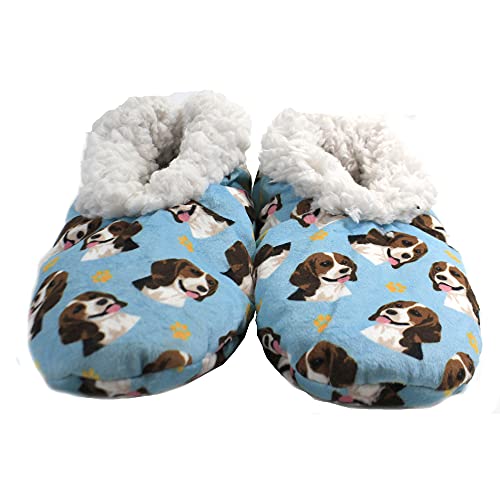 Beagle Super Soft Slippers - E&S Pets - Beagle Gifts - Cozy House Slippers - Non Skid Bottom - One Size Fits Most - Sherpa Slipper - Pet Lover Gifts For Men And Women