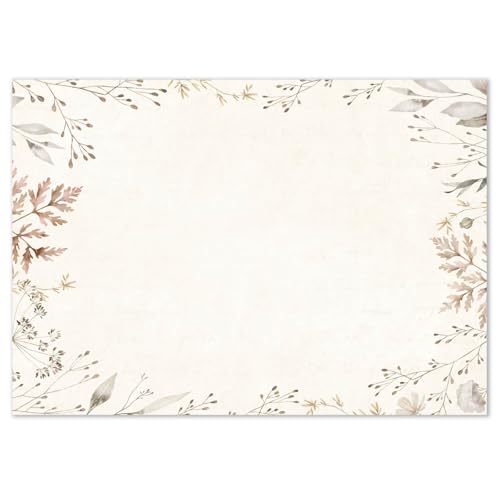 Set de table en papier anti-tache motif fleurs sous-main A3