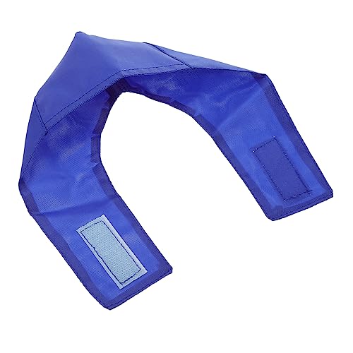 BELLIFFY ペット銃口 cat food ワイプ 口プロテクター 噛みつき防止犬用銃口 猫の首輪 チワワ 扱う 猫の銃口 ペット用品 ペットアクセサリー 猫の噛み口カバー ナイロン Blue