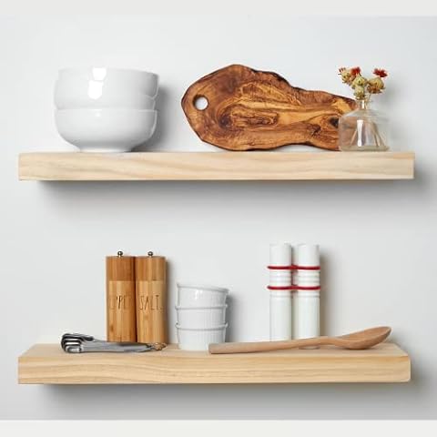 Homeforia Rustic Farmhouse Floating Shelves Cover