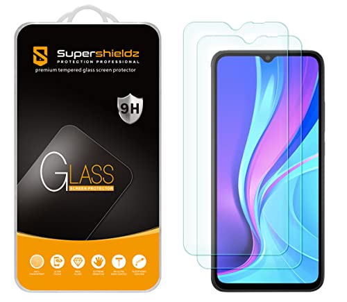 Supershieldz (2 Pack) Designed for Xiaomi Redmi 9 Tempered Glass Screen Protector, Anti Scratch, Bubble Free
