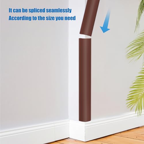 Image of Wall Corner Edge Protector 4 Pack,1.57x1.57x23.62x0.28 inch Soft Baby Proof Corner Guards for Sharp Edges, Self-Adhesive Corner Protectors for Home, Kindergarten,Thickness-7mm(0.28 in)