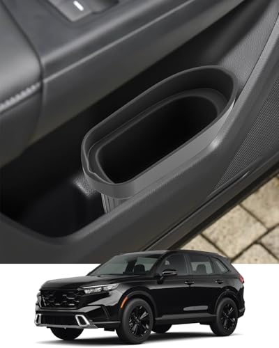 Image of Silicone Car Trash Bin for Door 2026 CRV Car Door Trashcan Trash Holder for 2026 CRV Hybrid Accessories (LX /EX /EX-L /Sport Hybrid /TrailSport Hybrid /Sport-L Hybrid) Driver Passenger Door Pocket Flexible