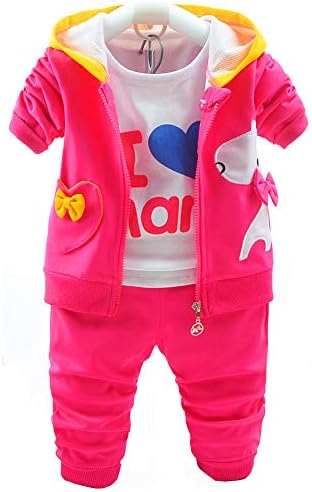 Baby Girls 3 Piece Sets T Shirt Vest and Pants