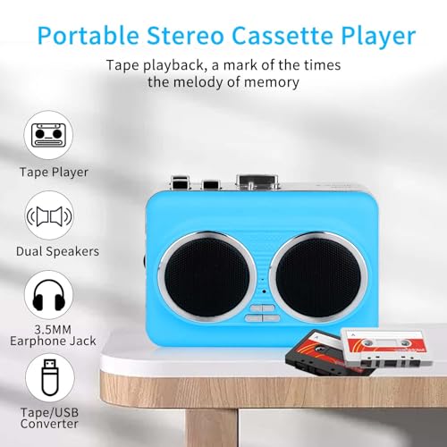 Lecteur cassette stéréo avec haut-parleur et numérisation USB - 3