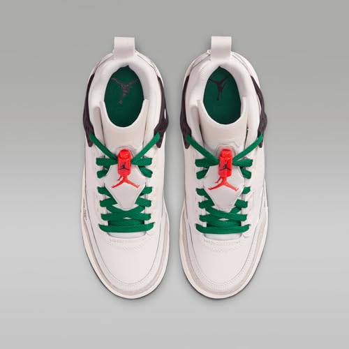 Jordan Spizike Low Big Kids' Shoes (HQ1670-183, Sail/Black/Pine Green/Orange)4