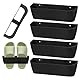 ueslwser 4 Stück Schuhhalter Wand Wohnmobil, Schuhorganizer Camping Selbstklebend Oder Gebohrt, Schuhregal Wandmontage Tür Schuhaufhänger, für Wohnmobil,Camping,Badezimmer,Wohnzimmer
