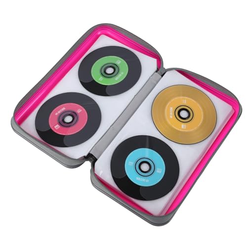 Étui CD zippé 96 disques contre la poussière avec coque de protection rigide - 4