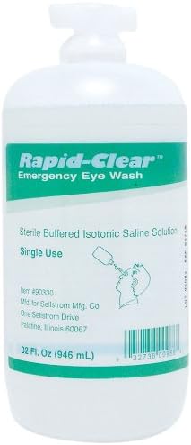 Sellstrom Rapid-Clear Personal Eyewash Sterile Bottle Solution (Various Size Options)