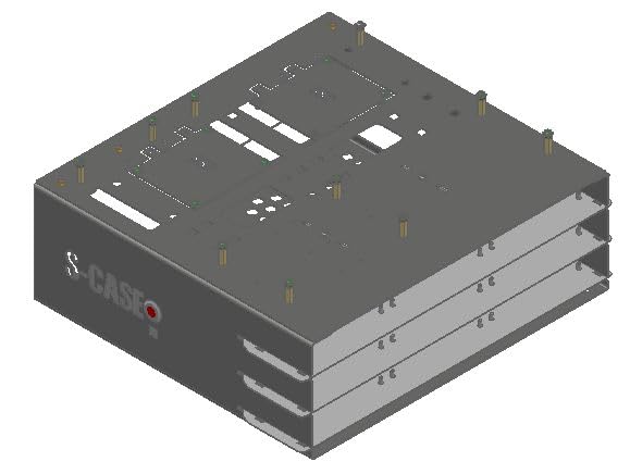 Chasis de Alta Densidad S-CASE 5 ATX Servidor con Bahías para 9 Drives de Almacenamiento Continuo