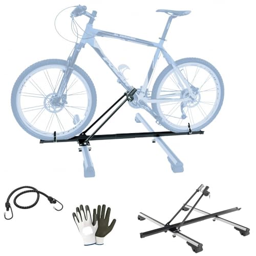 COMPATIBILE CON MERCEDES CLASSE C CABRIO PORTABICI DA TETTO AUTO PORTABICICLETTA PER BARRE PORTATUTTO AUTO CARICO MASSIMO 15KG MATERIALE ACCIAIO PORTA BICI PER 1 SOLA BICICLETTA