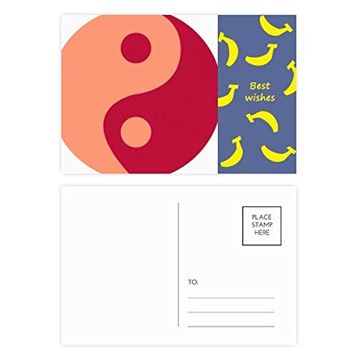 Carte postale Yin-yang Taiji DIYthinker lot de 20 cartes de 5,7x3,8