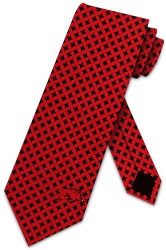 Eagles Wings Arkansas Ties Razorbacks Mens College Neckties (Diamante Silk)