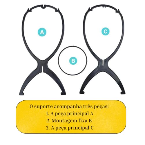 Suporte Plástico Para Perucas, Wigs E Próteses Capilares