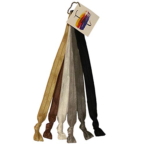 This Season's Colors Solid No Crease Elastic Headband Hair Ties