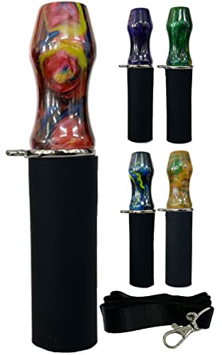 Hilax シーシャ マウスピース ストラップ つき 樹脂製 持ち運び shisha 自分用 マイマウスピース 専用 Myマウスピース 自分専用 衛生的 清潔 ? レッド