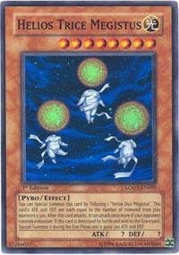 Yu-Gi-Oh! - Helios Trice Megistus - Light of Destruction - #LODT-EN095 - 1st Edition - Super Rare