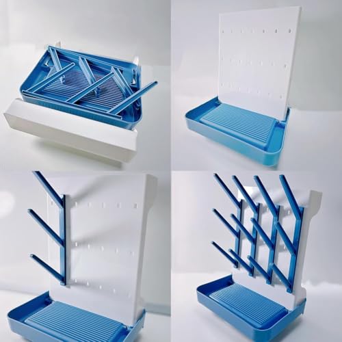 Support de rangement multifonction pour biberons avec bac de drainage amovible