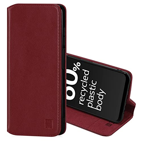 32nd Classic Series 2.0, Real Leather Book Wallet Flip Case Cover For Nokia G60, With RFID Blocking Card Slot