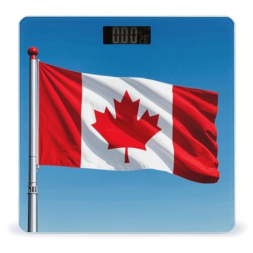 Báscula digital Retro Canada Flag para baño miniatura 1