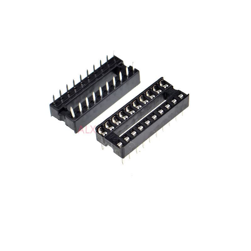 20PCS DIP20 IC Socket DIP CHIP Test Holder Adaptor 20 PIN dip-20 DIP 20PIN 20p 2.54MM Pitch Connector